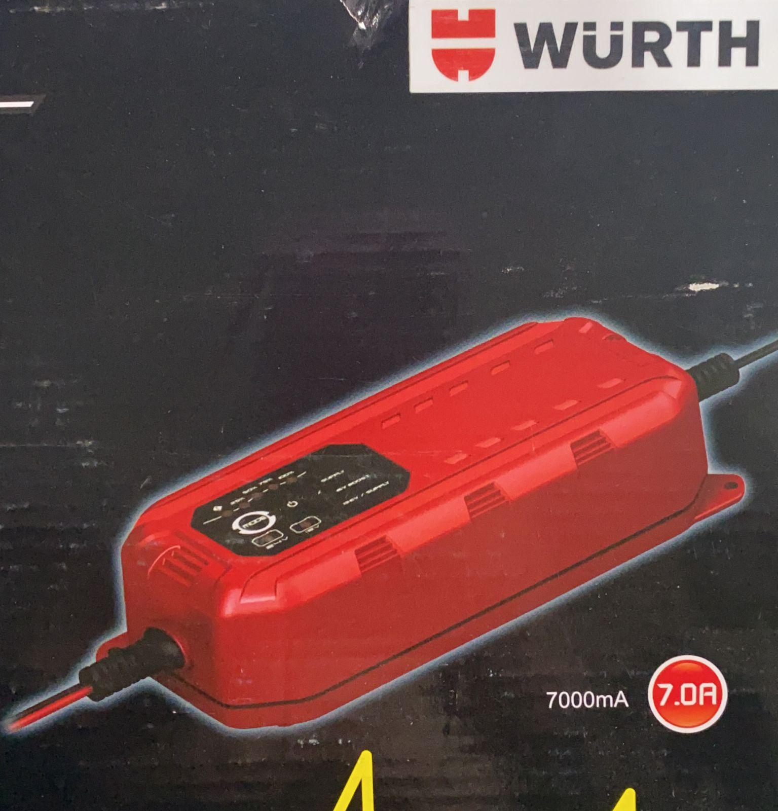 WURTH CARGADOR INTELIGENTE DE BATERIA 12/24V 7AH