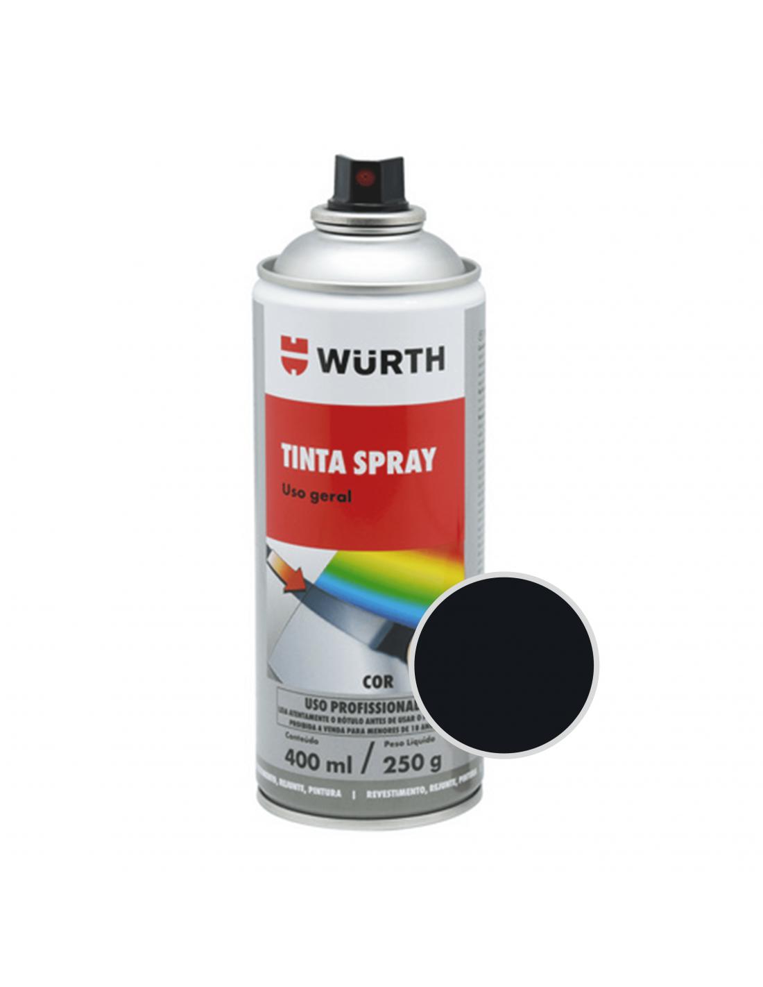 WURTH PINTURA SPRAY NEGRO BRILLANTE 400 ML