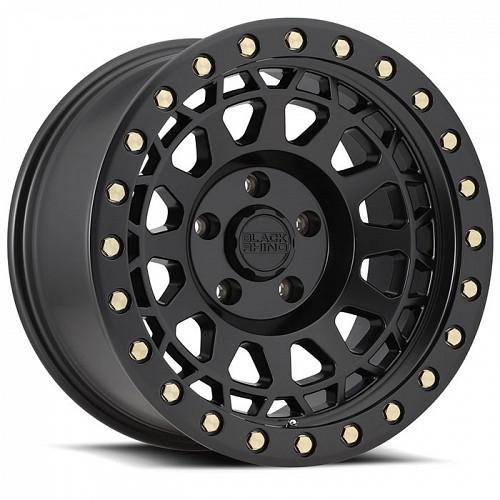 4 LLANTAS PRIMM 17X9.0 6X139 MATTE BLACK BRASS - BLACK RHINO