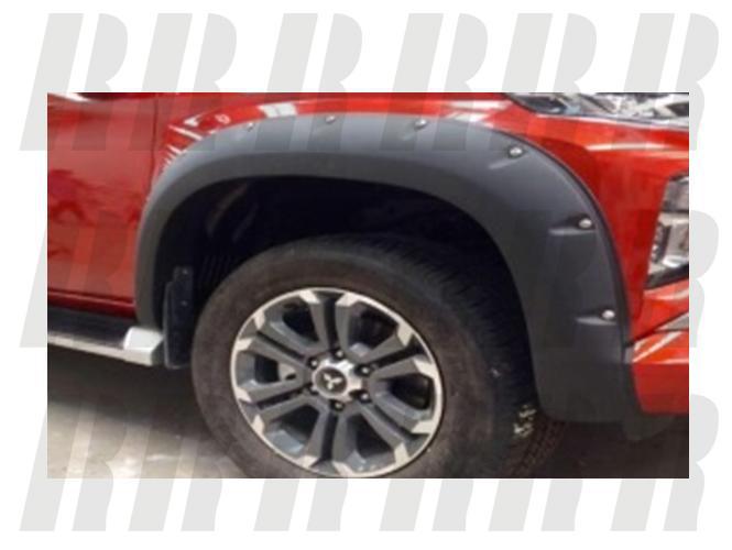 EXTENSIONES DE TAPABARRO MITSUBISHI L200 TRITON 2019 EN ADELANTE - REDONDAS TIPO 4X4 CON PERNO