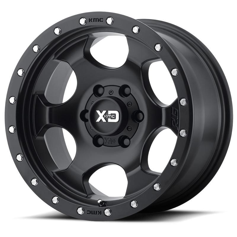 LLANTA KMC XD SERIES 131 RG 17X9 6X139.7 OFF SET -12 NEGRO X4