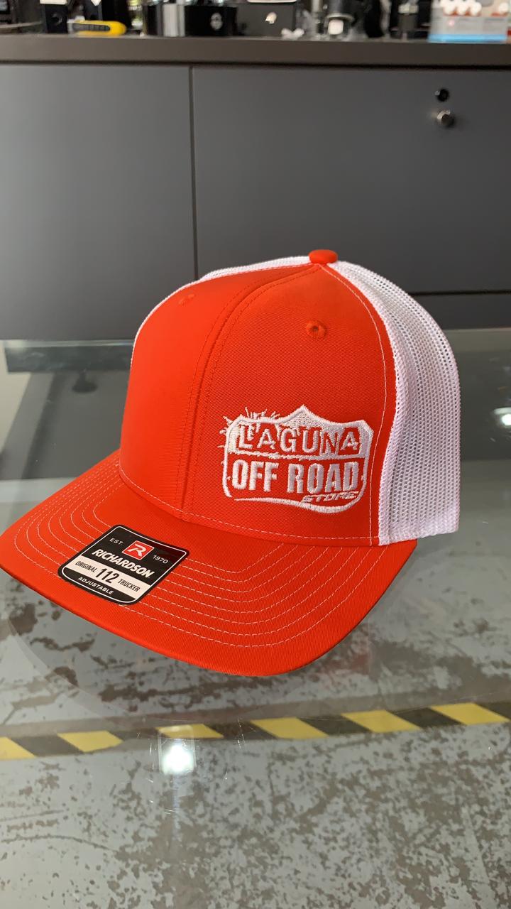 JOCKEY LAGUNA OFF ROAD FLEXFIT C/MALLA BLANCO/NARANJO