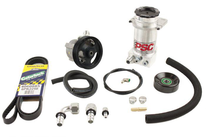 PK1853  Kit de bomba de dirección asistida y depósito remoto XD para Jeep JK 3.8L 2007-11