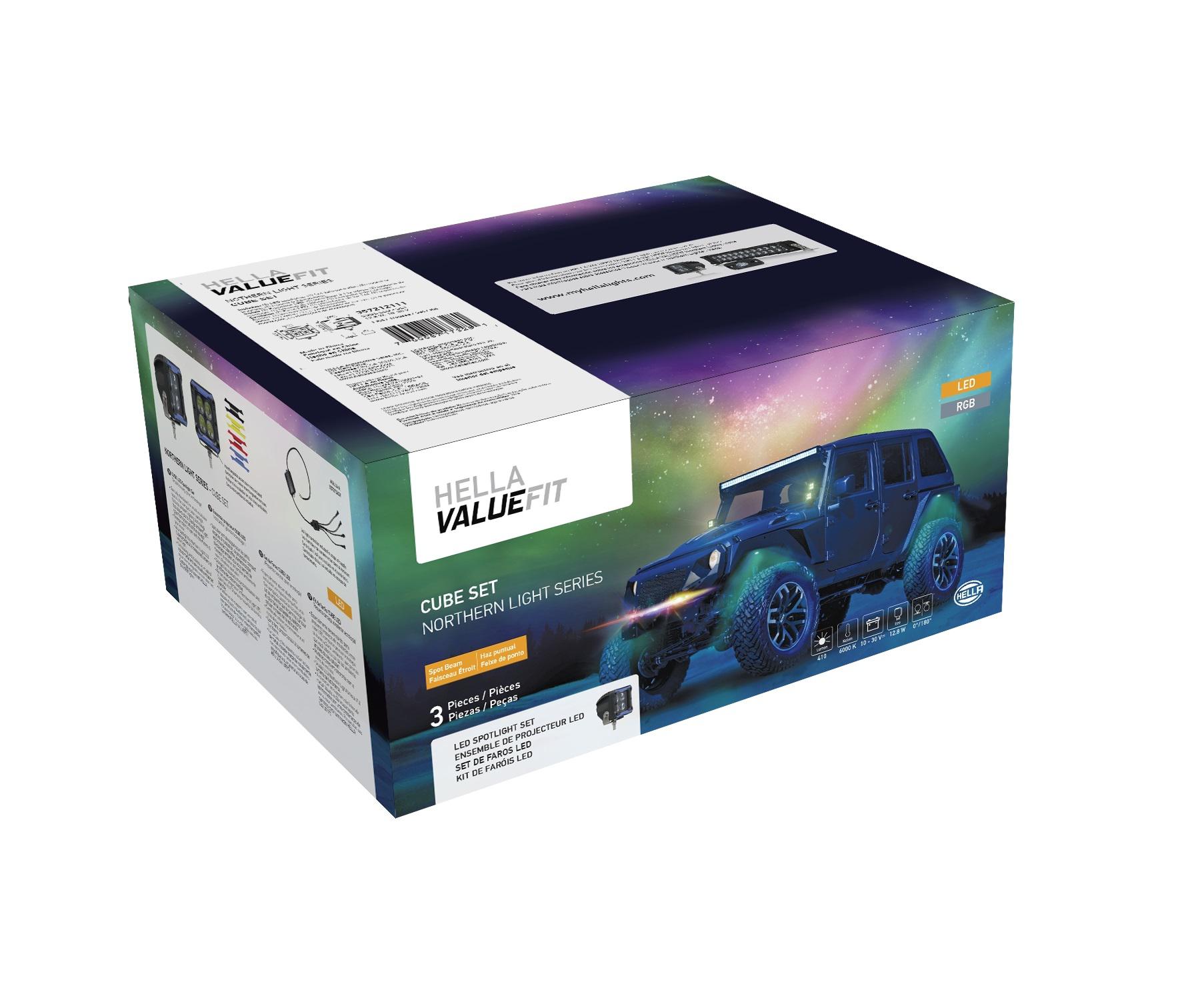 HELLA KIT FAROL 4LED HVF SPOOT BEAM