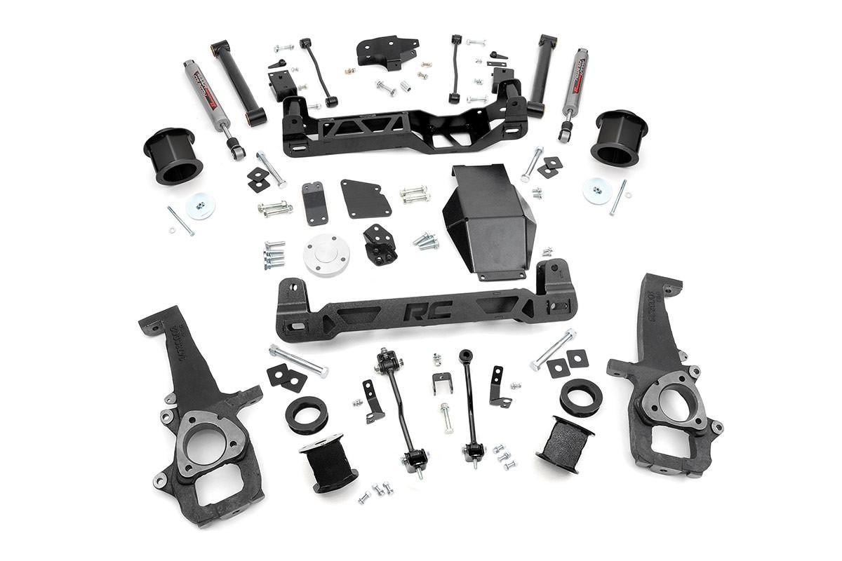 Rough Country M1 Monotube Rear Shocks | 3.5-5" (09-18