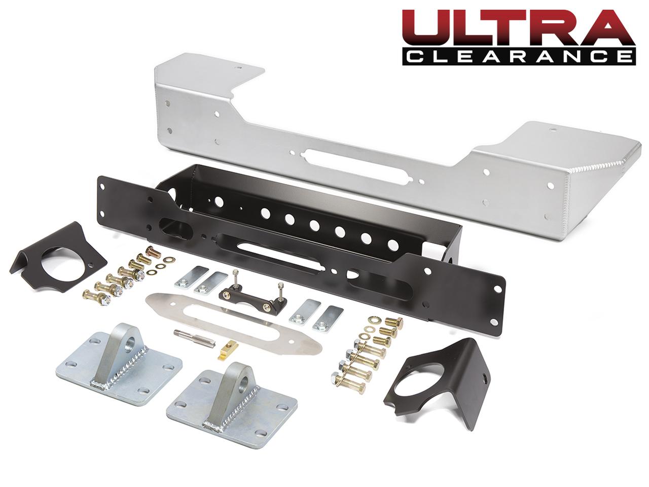 GenRight Ultra Clearance JK Stubby Front Bumper - Aluminum