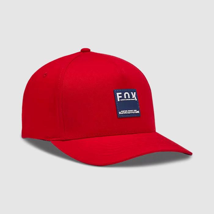 FOX JOCKEY INTRUDE FLEXFIT HAT ROJO LOGO AZUL