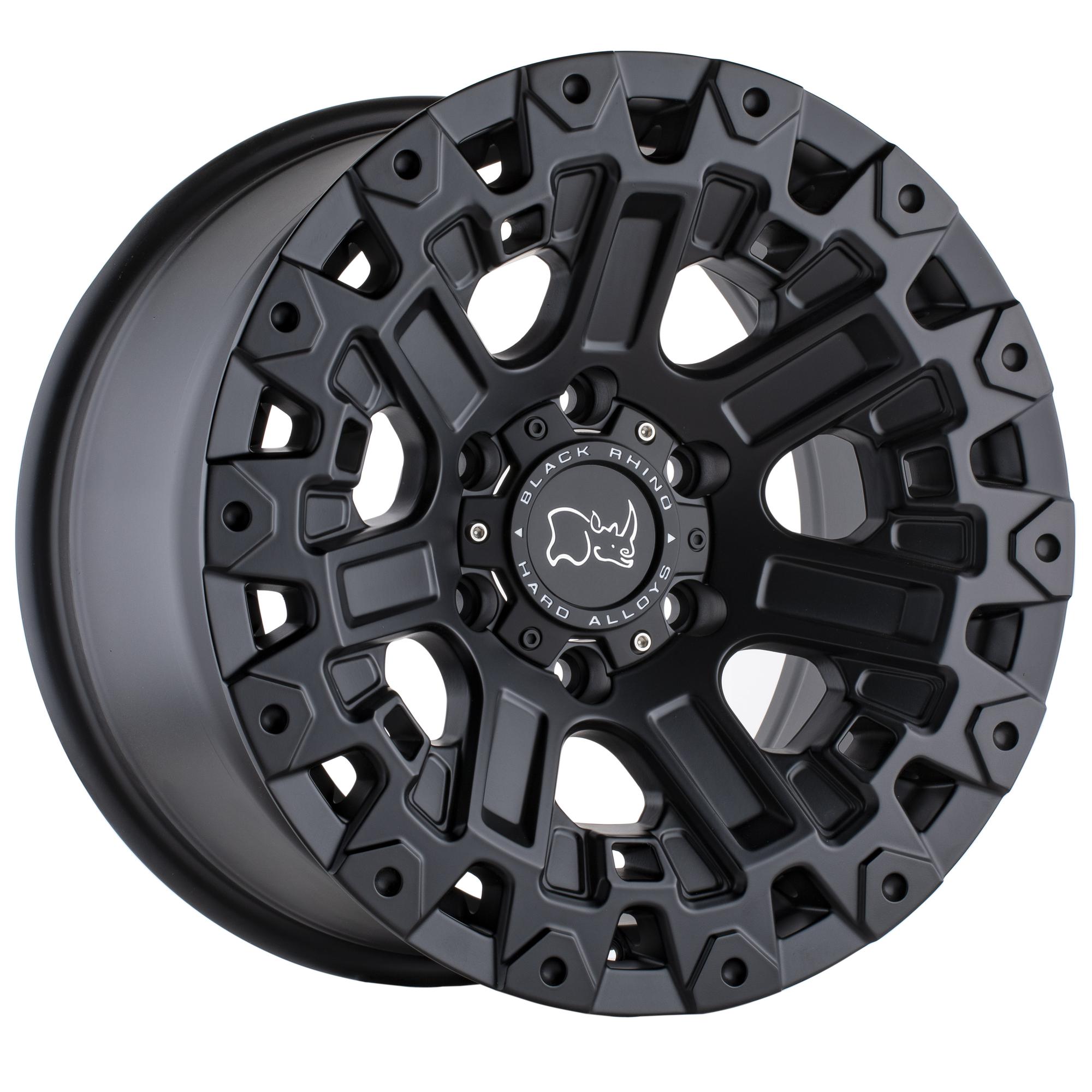 LLANTA BALCK RHINO OZARK MATTE BLACK 17X9.5 6X114 12 
