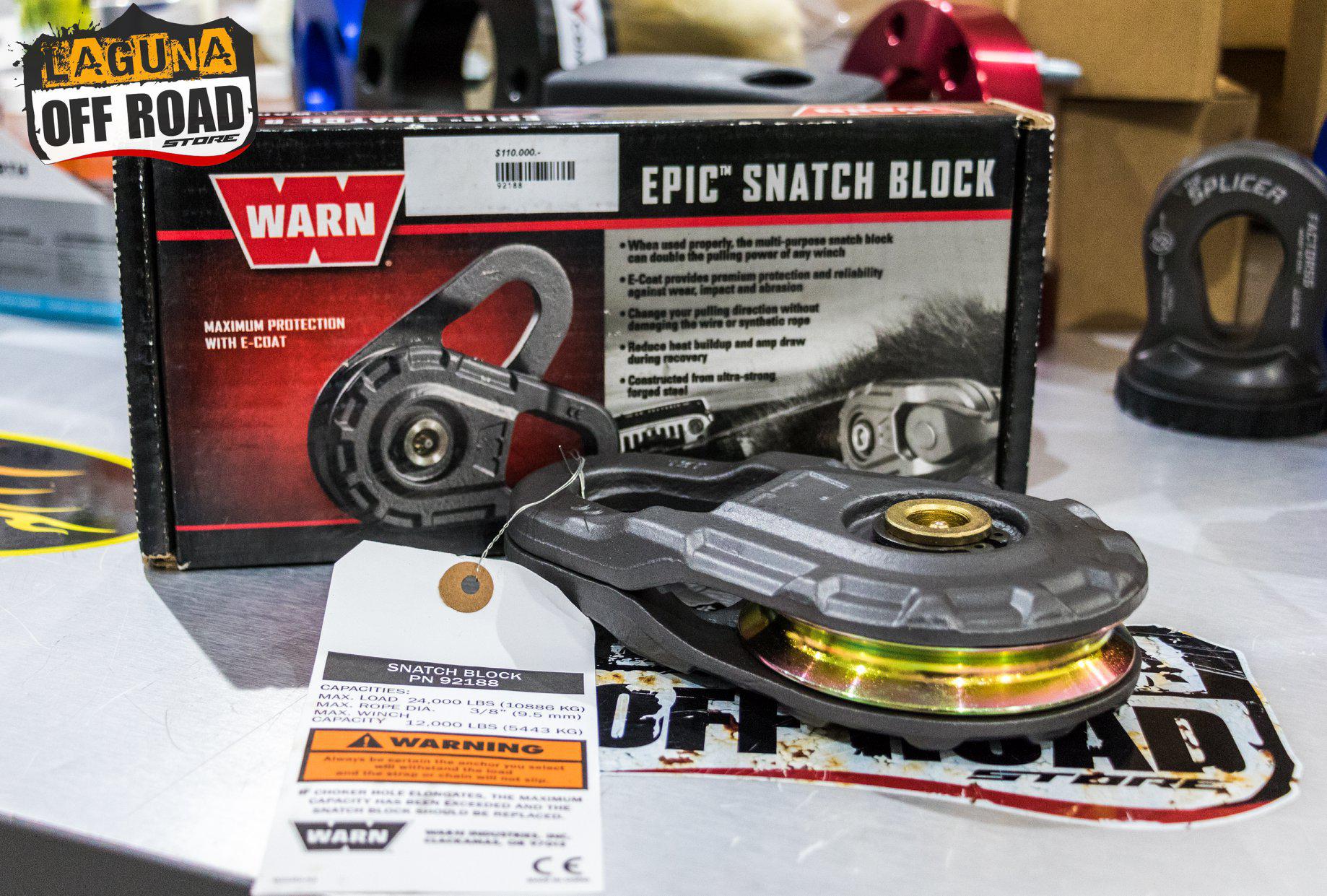 POLEA WARN EPIC SNATCH BLOCK 12000 LBS