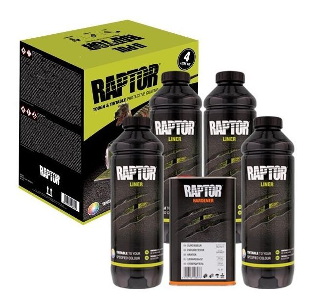 UPOL KIT RAPTOR COLOR NEGRO 4L