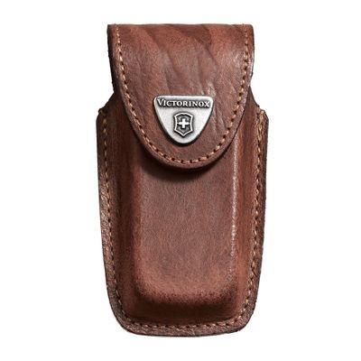 VICTORINOX ESTUCHE 17 PIEL CAFE ADHESIVO