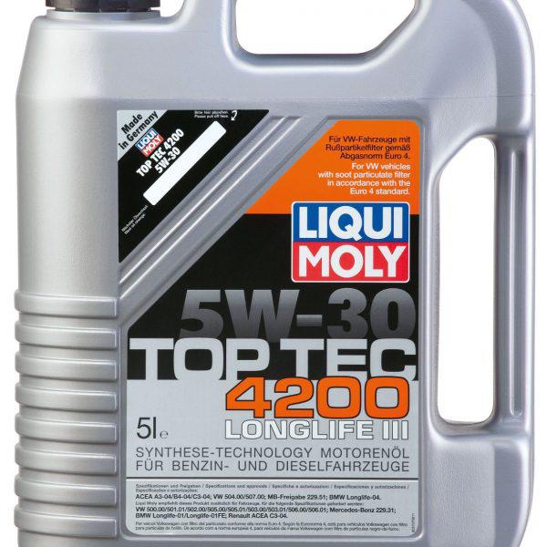 LIQUI MOLY 5W30 TOP TEC 4200 5 LTS