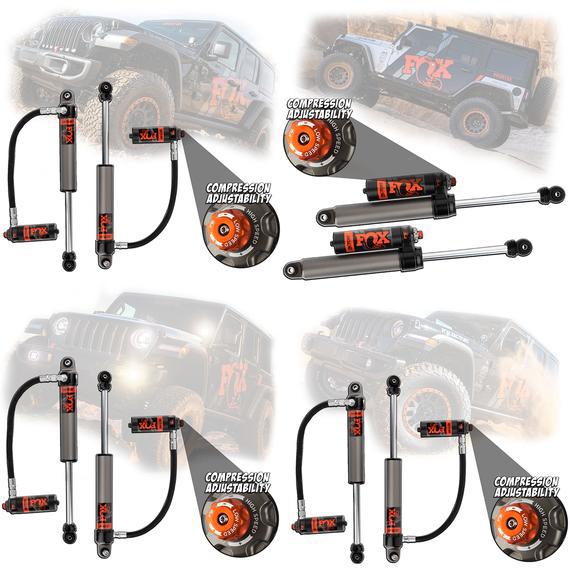 Kit de Suspension 2.5 con Reservorio Adjustable Jeep Wrangler JL 18+ 0″- 2.5″ FOX