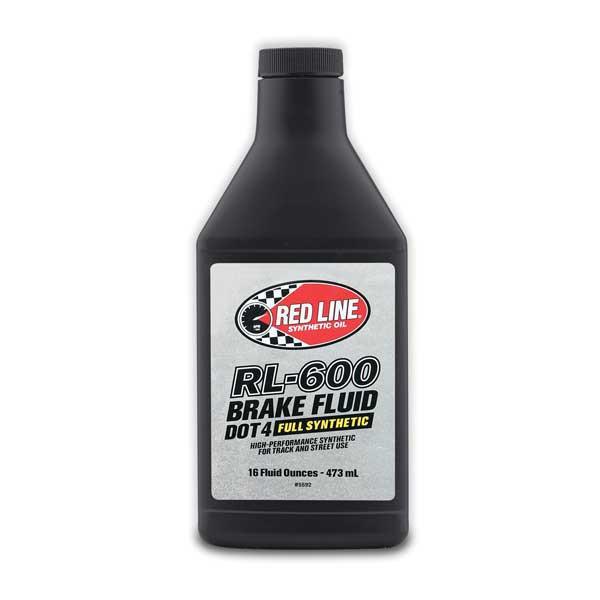 RED LINE BRAKE FLUID DOT 4  RL-600 FULL SYNTHETIC 473 ML