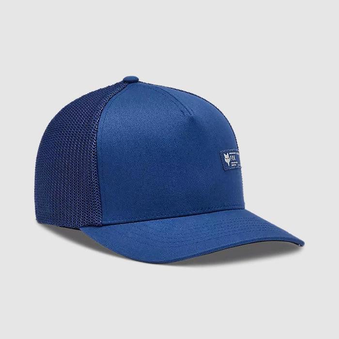 FOX JOCKEY BARGE FLEXFIT HAT AZUL LOGO AZUL