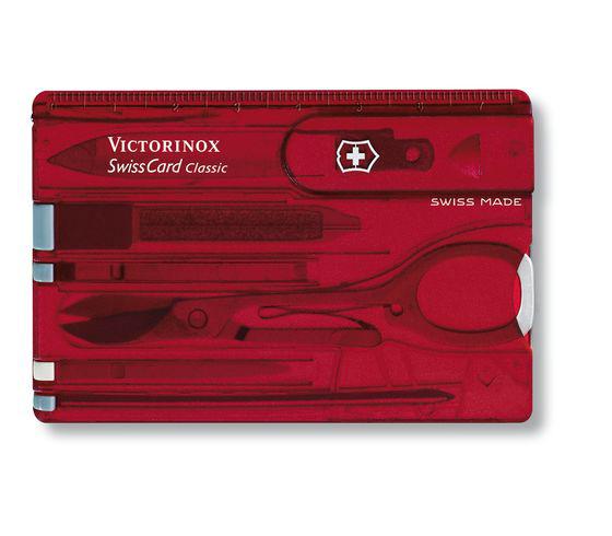 VICTORINOX NAV. SWISSCARD CLASSIC 10FUN ROJO