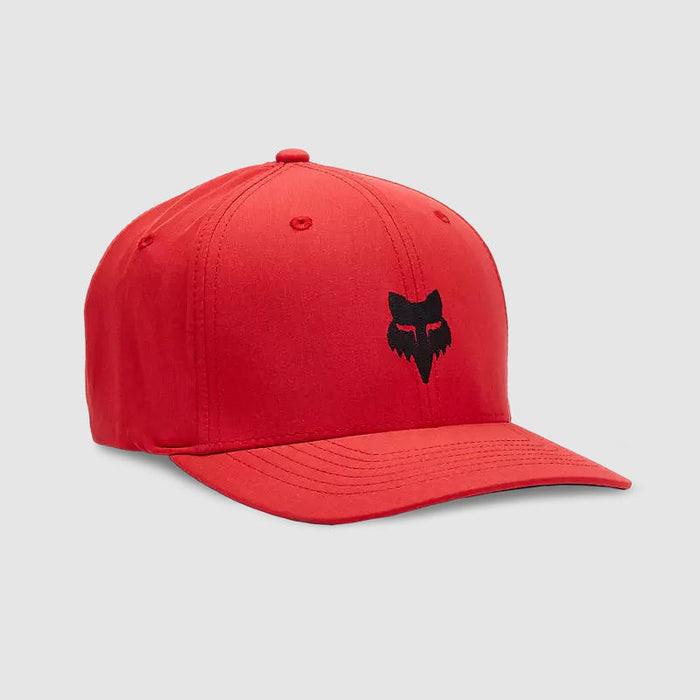 FOX JOCKEY HEAD SELECT FLEXFIT HAT ROJO LOGO NEGRO