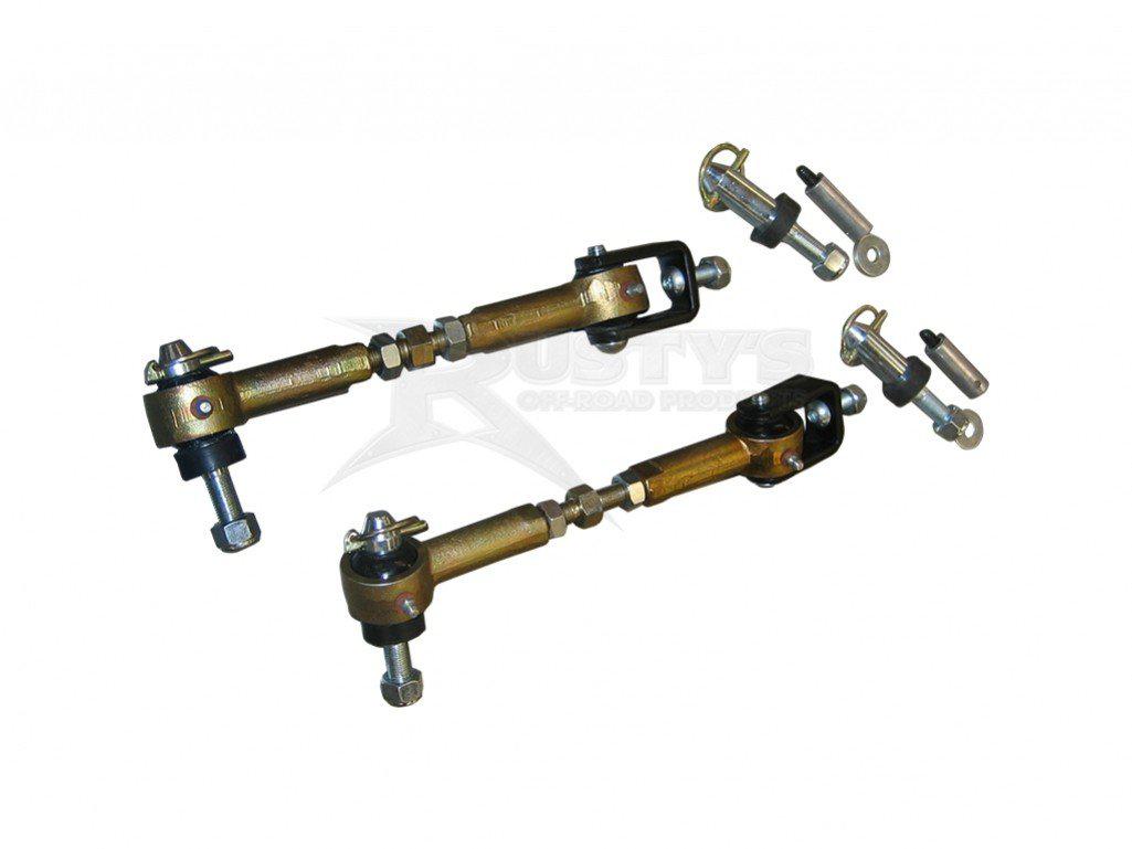 Rusty's Forged Adjustable Sway Bar Quick-Disconnects - TJ/LJ/XJ/MJ/ZJ/WJ