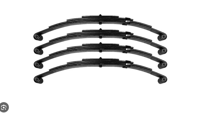 Miniatura PAQUETE RESORTE 4 HOJAS PARA 1600KG - Color: NEGRO