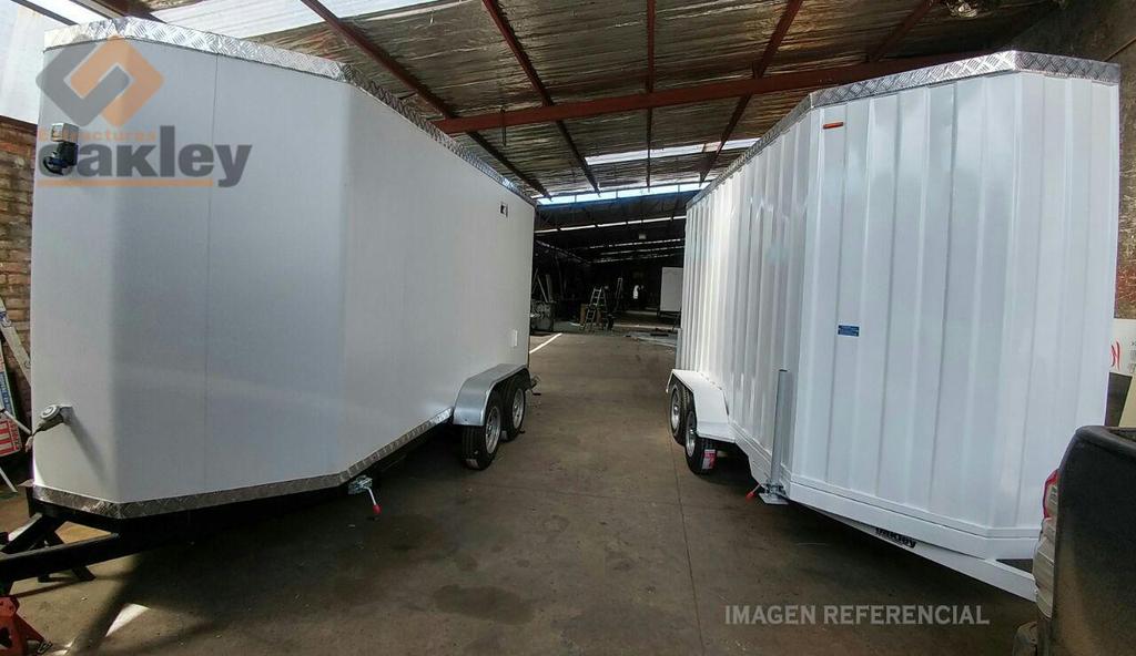 Miniatura CARRO DE ARRASTRE CERRADO 4.5 X 2.0/ CON II EJES - Color: Blanco, Modelo: CARRO CERRADO 4.5X2, Alto: 2, Profundidad: 4.5