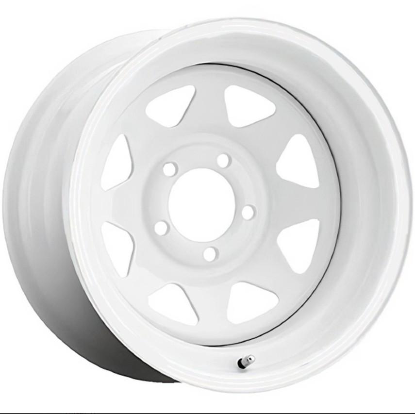 LLANTA 15 x 6 DE ANCHO PASO 5 x 114 BLANCA