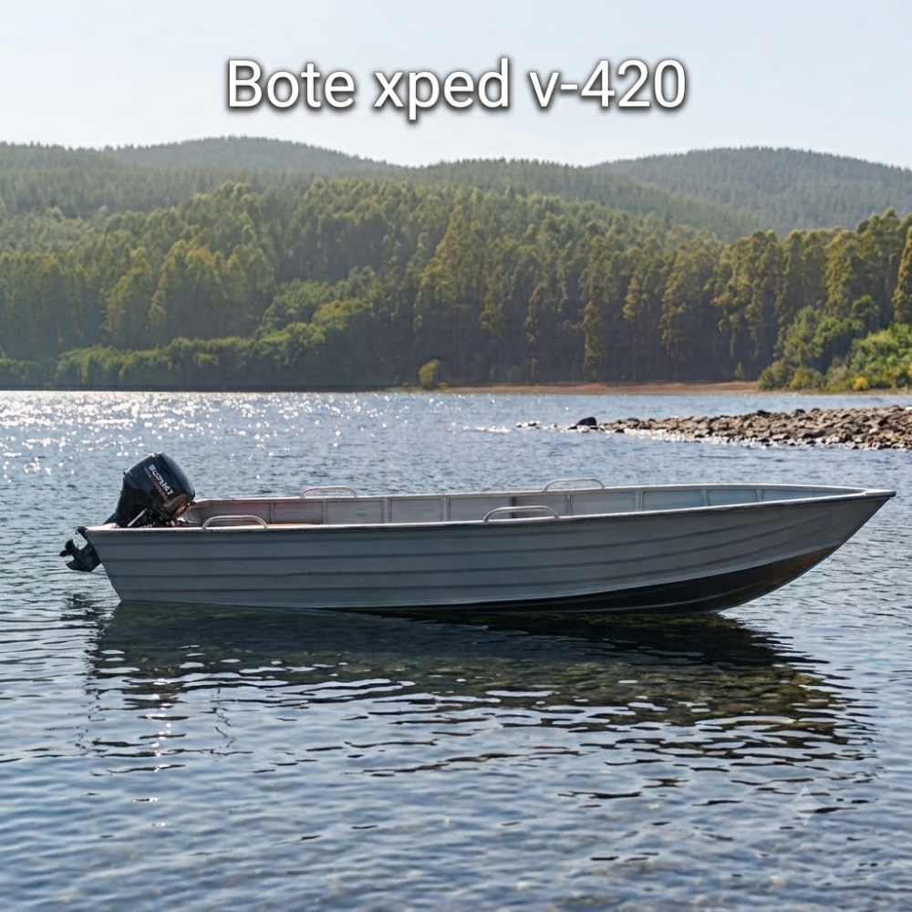 Bote Aluminio Xped V-420 Espejo Bajo Piso Diamantado