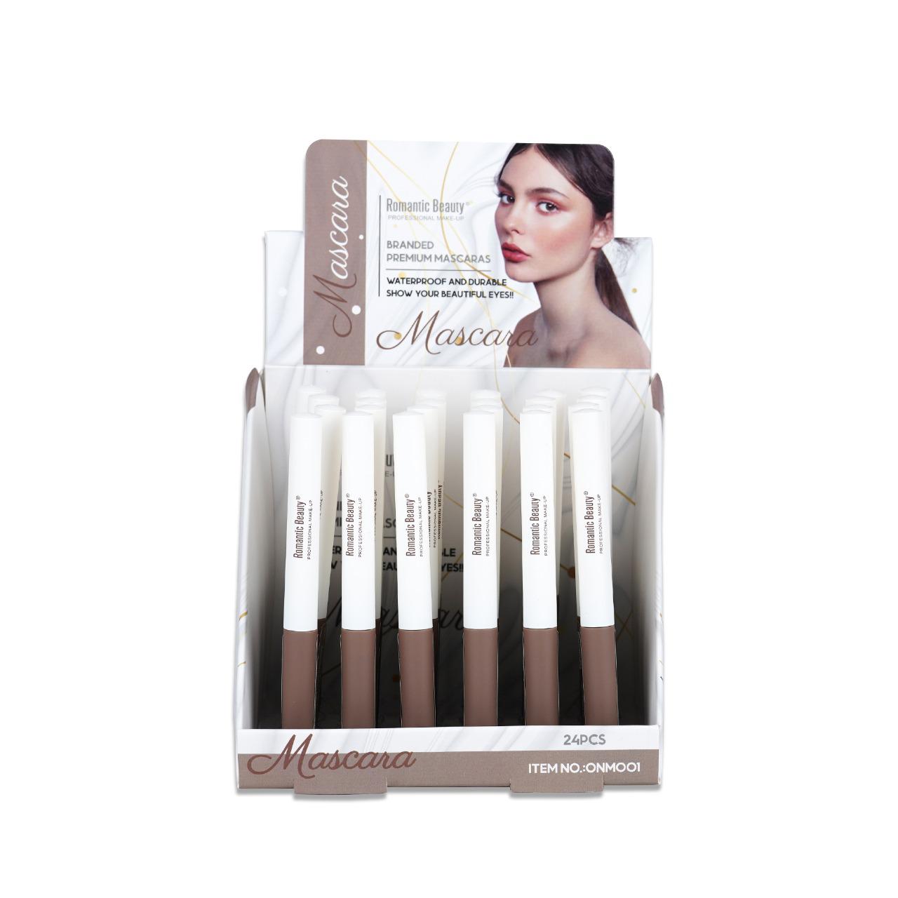 PACK DE 24 UNIDADES - MÁSCARA DE PESTAÑAS COLOR NEGRO "BRANDED PREMIUM"