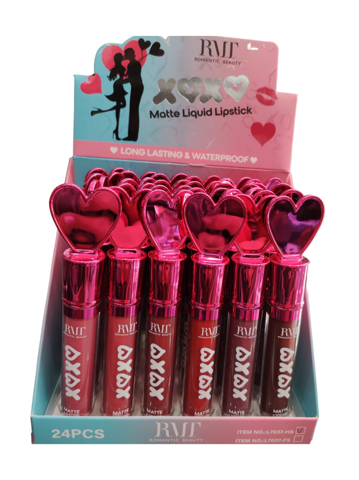 PACK DE 24 UNIDADES LABIAL LIQUIDO MATTE "XOXO"