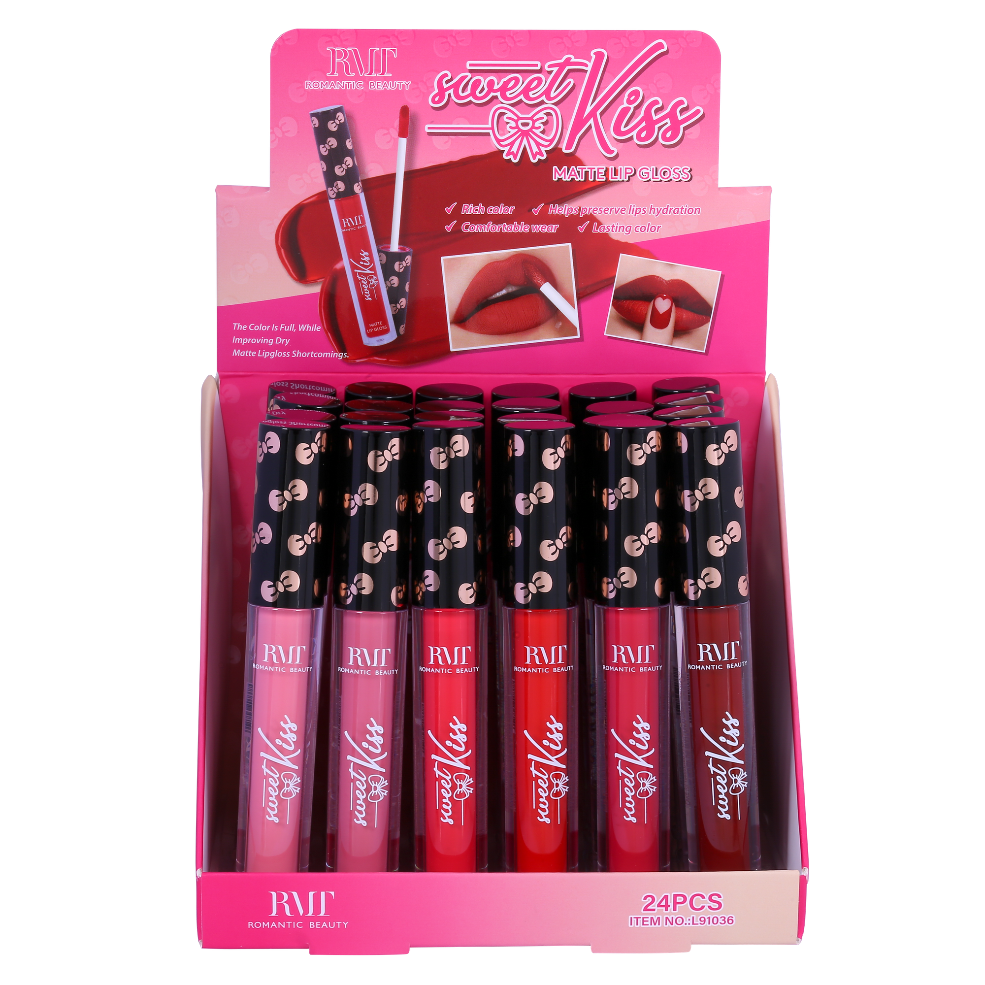 Pack 24 unidades MATTE LIPGLOSS SWEET KISS