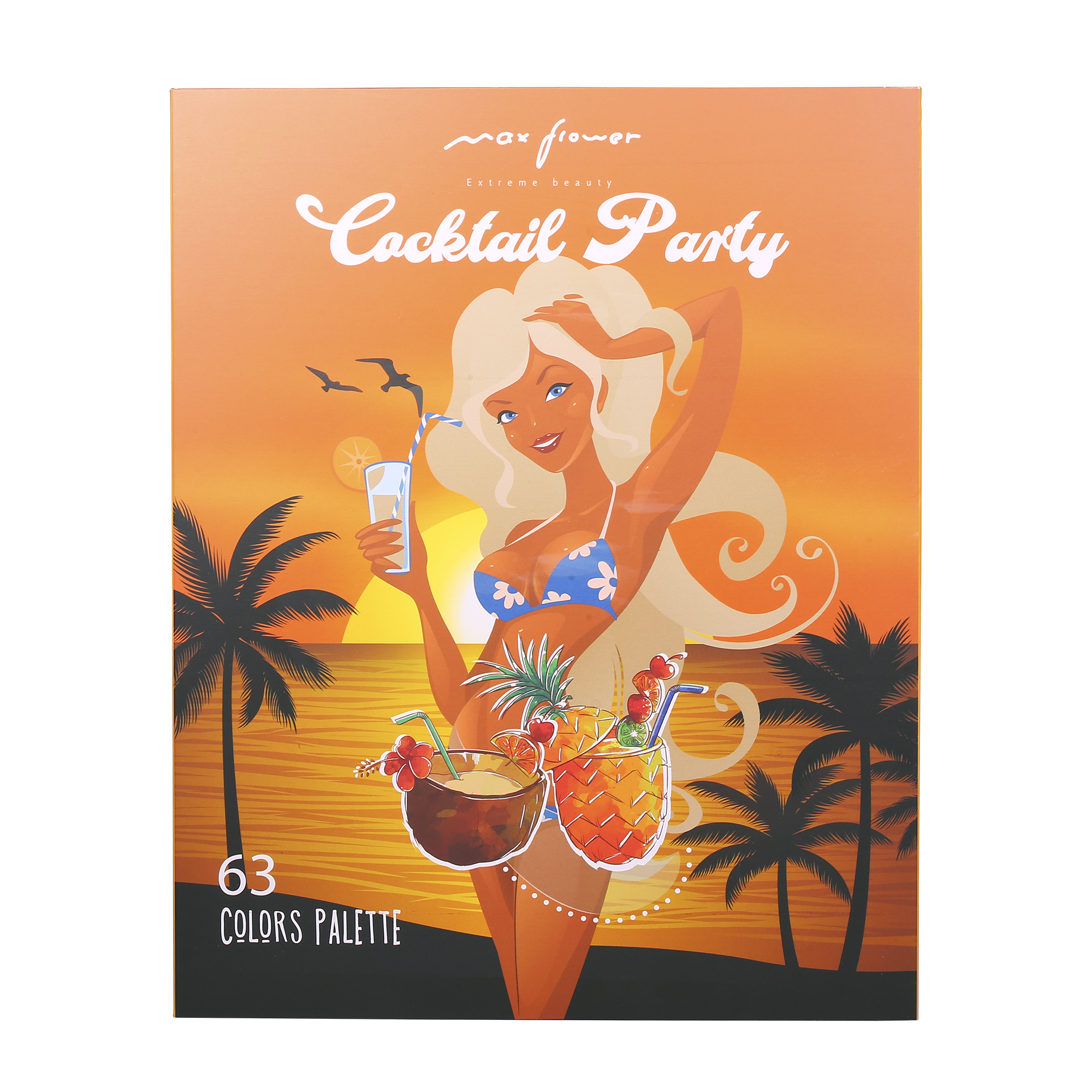 PACK DE 12 UNIDADES  PALETA DE 63 SOMBRAS  "COCKTAIL PARTY"