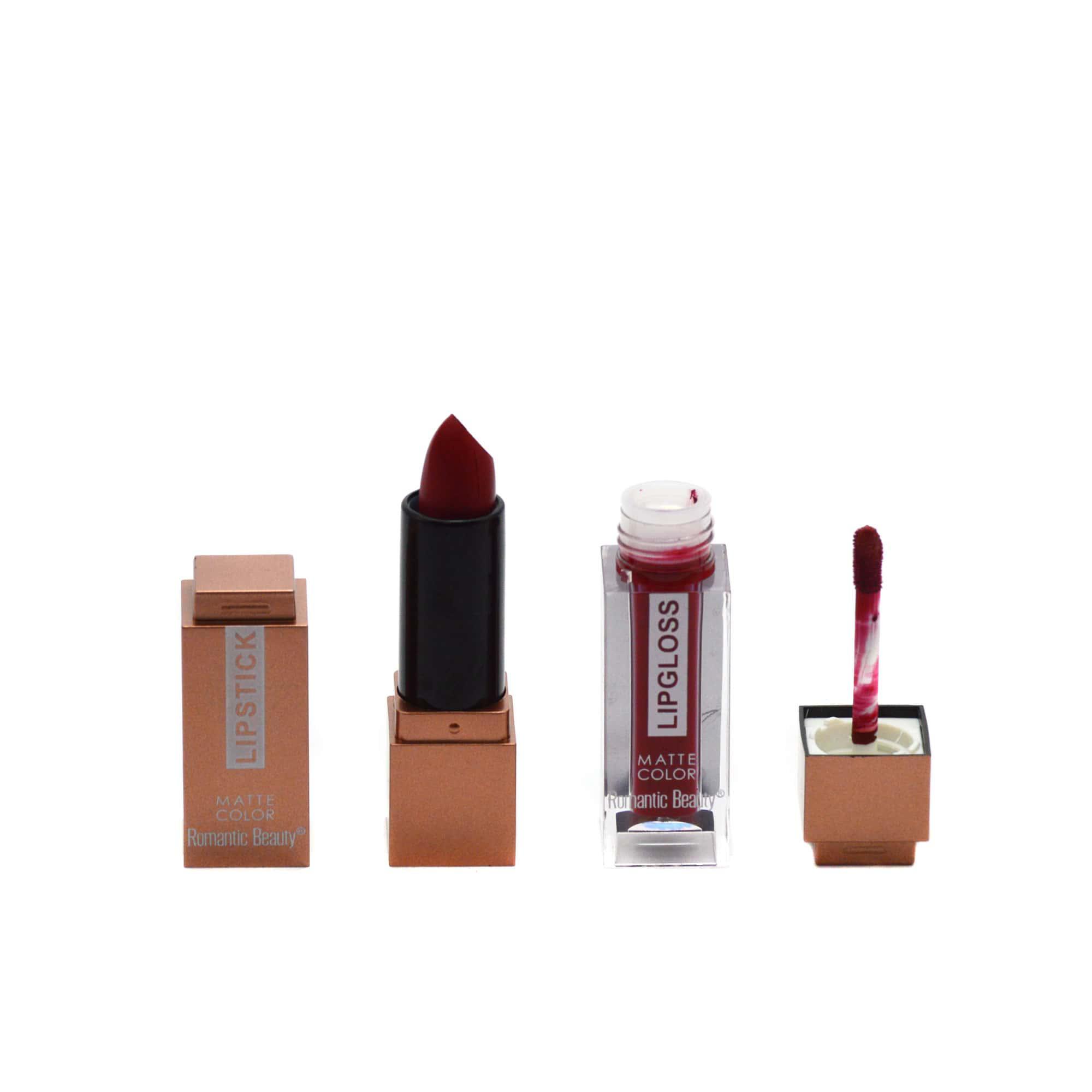 Pack de 24 unidades Labial + lipgloss de larga duración 2 en 1