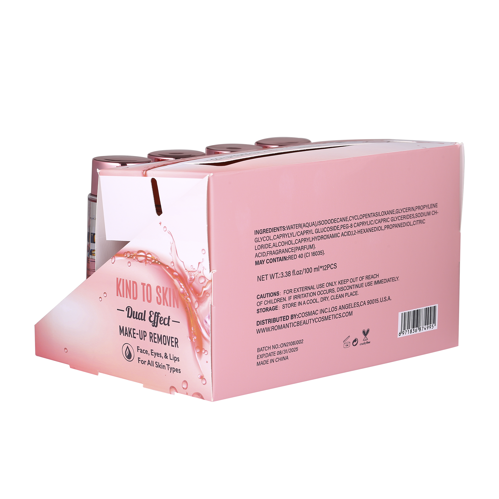 PACK DE 12 UNIDADES DESMAQUILLANTE "MAKE-UP REMOVER"