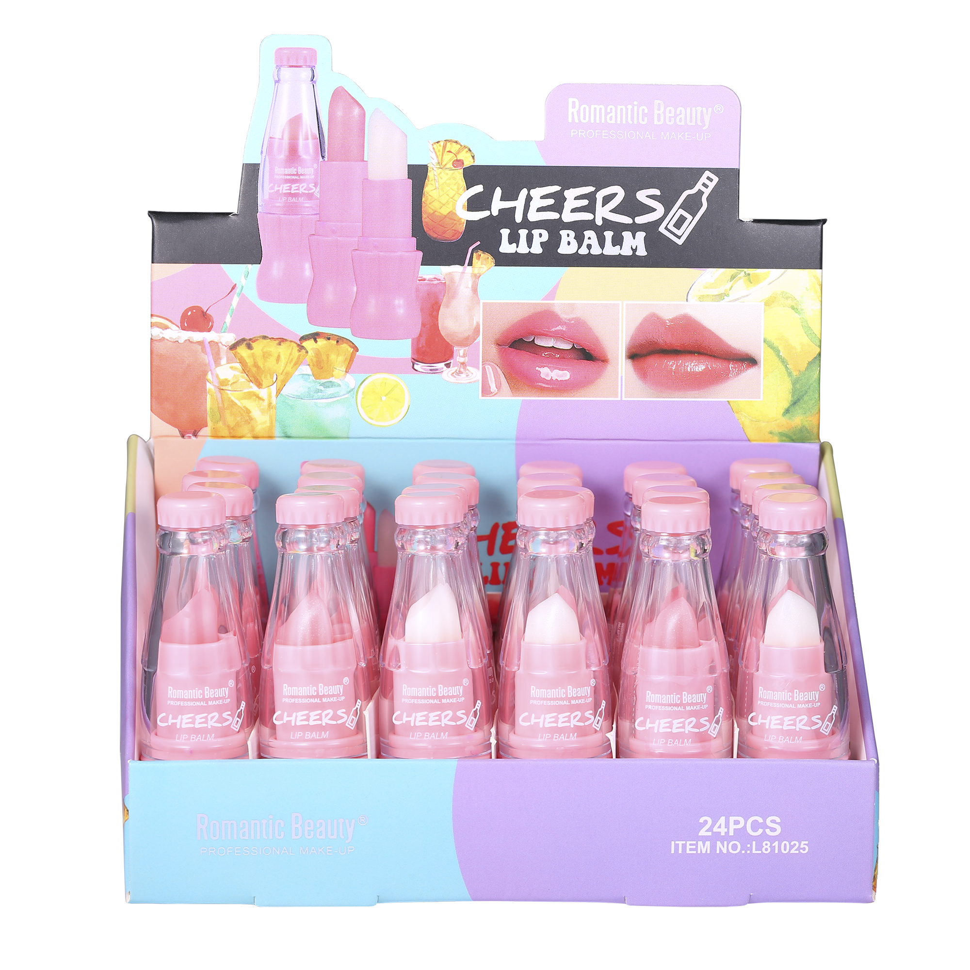Pack 24 unidades LIP BALM CHEERS
