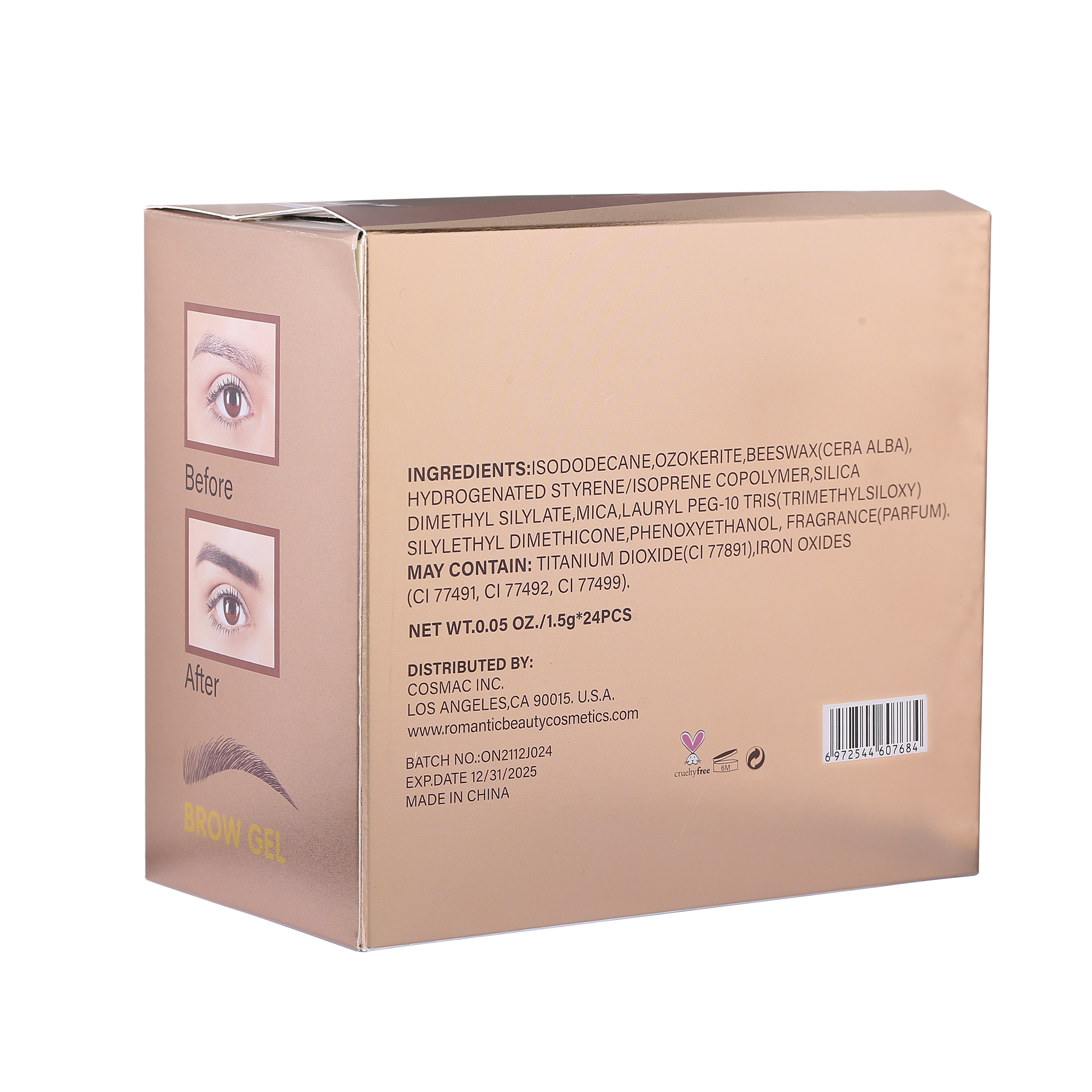 PACK DE 24 UNIDADES GEL  DE CEJAS  BROW GEL