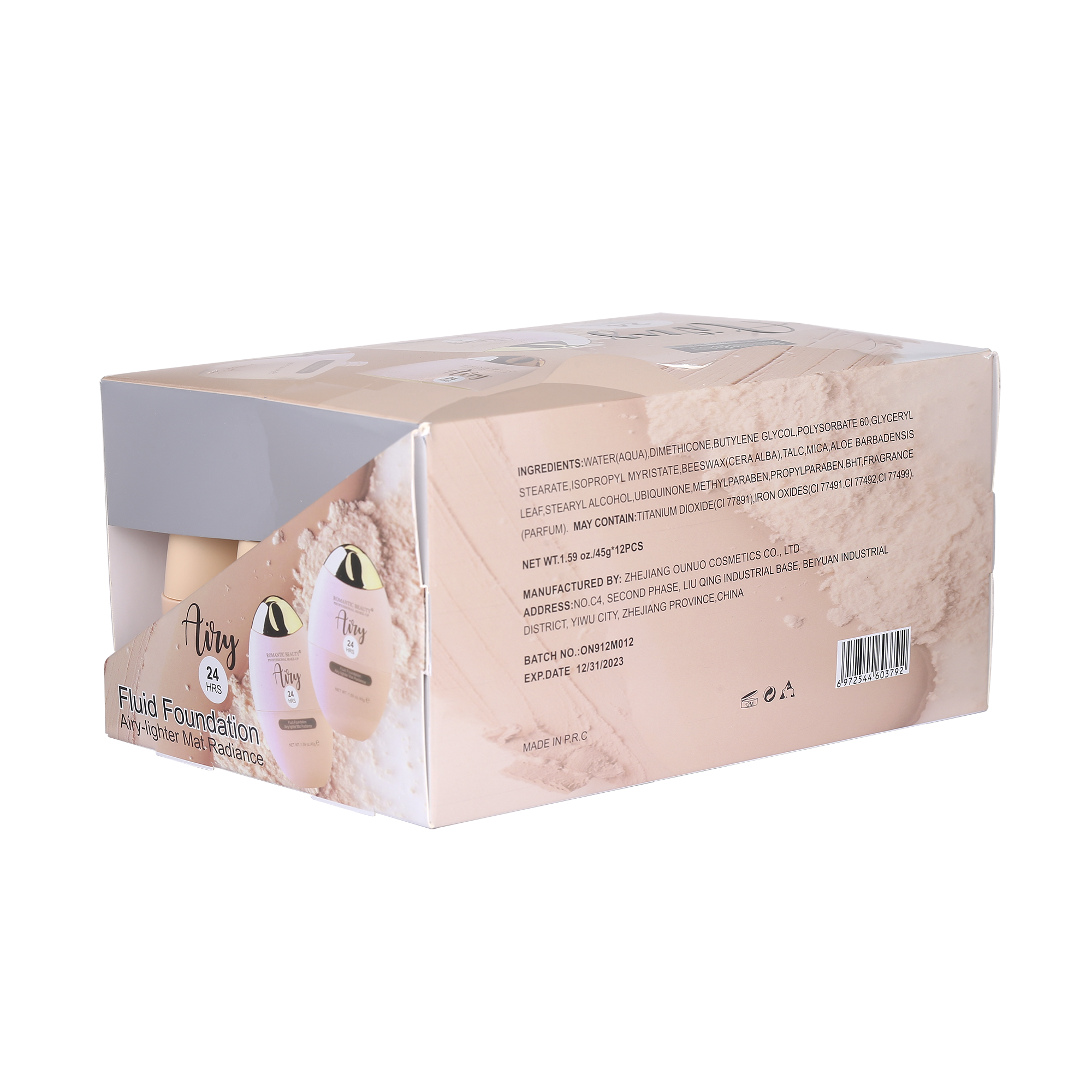 Pack de 12 unidades, BASE AIRY 24 HRS