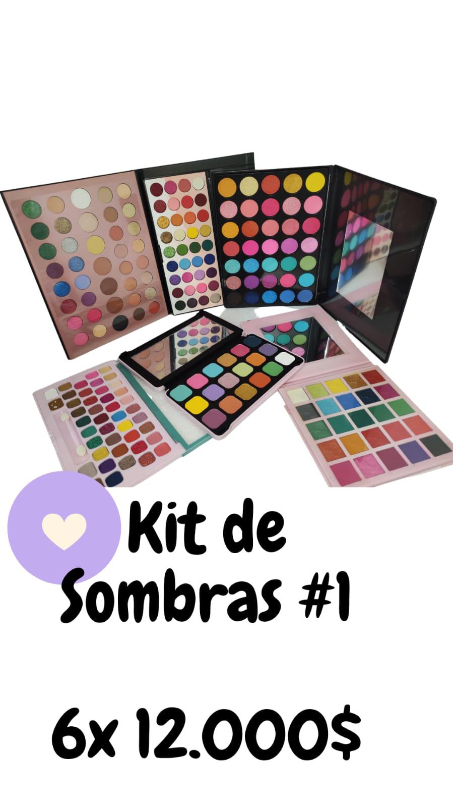 KIT DE SOMBRAS 6 UNIDADES
