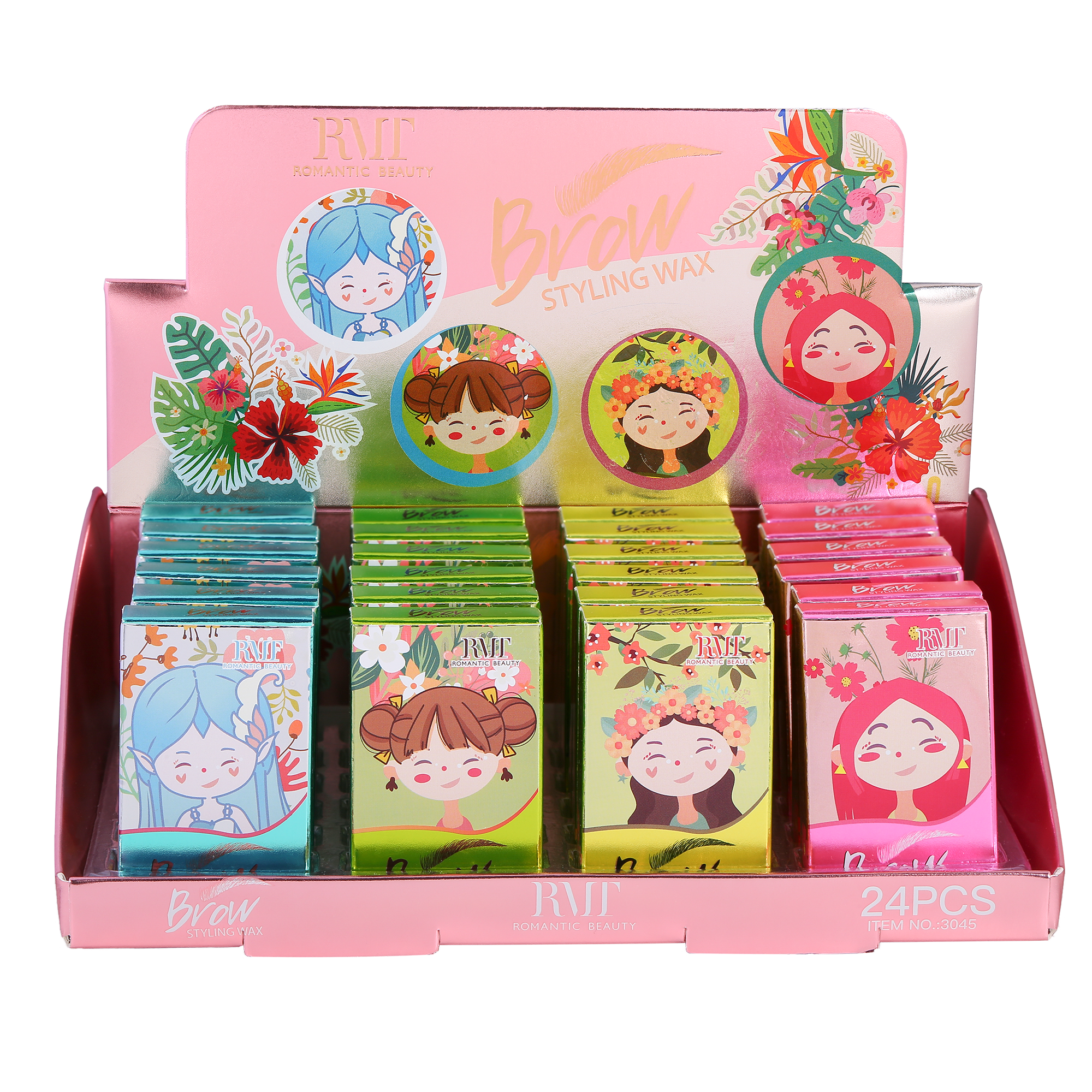 PACK DE 24 UNIDADES GEL FIJADOR DE CEJAS  "BROW STYLING SOAP"