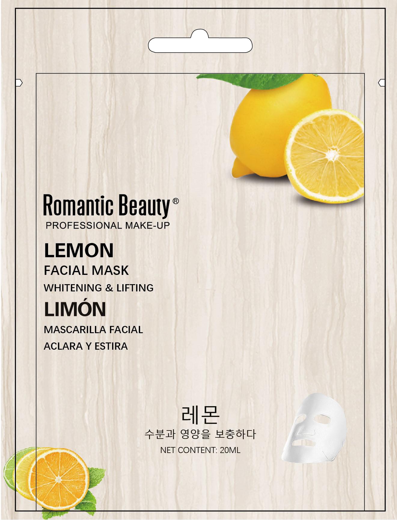 MASCARILLA FACIAL DE LIMÓN(12pcs).