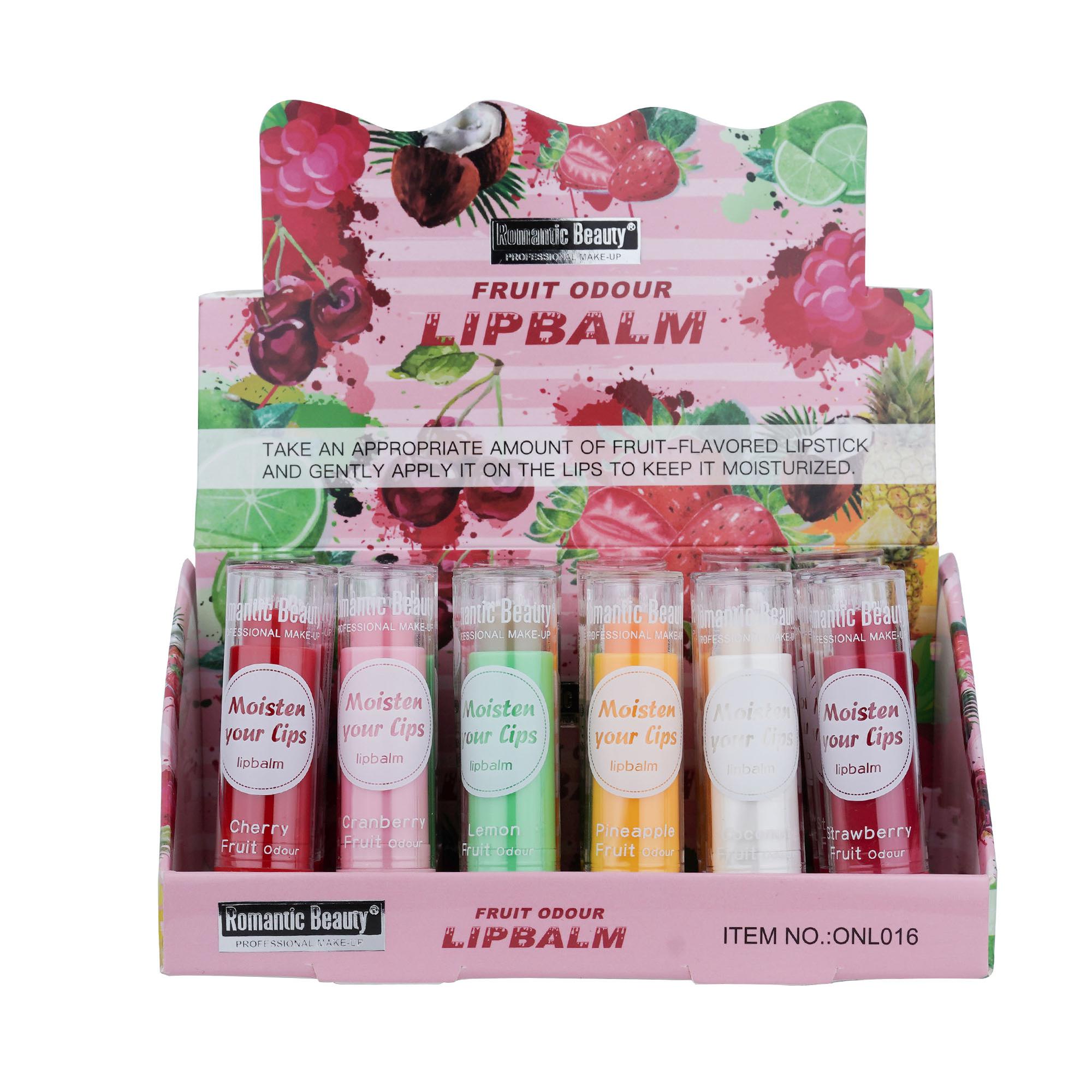 Pack de 24 unidades. Lip Balm. FRUIT ODOUR