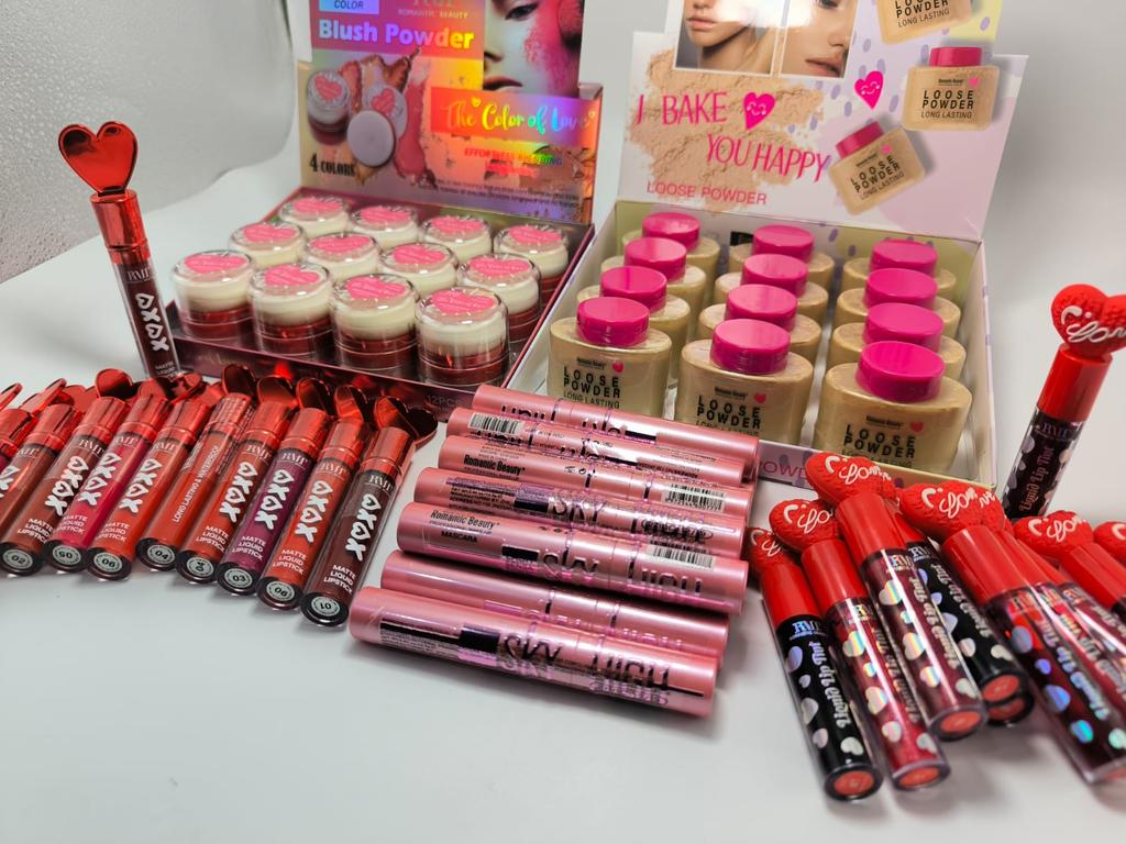 LOTE POLVO RUBOR LAB TINTA MASCARA