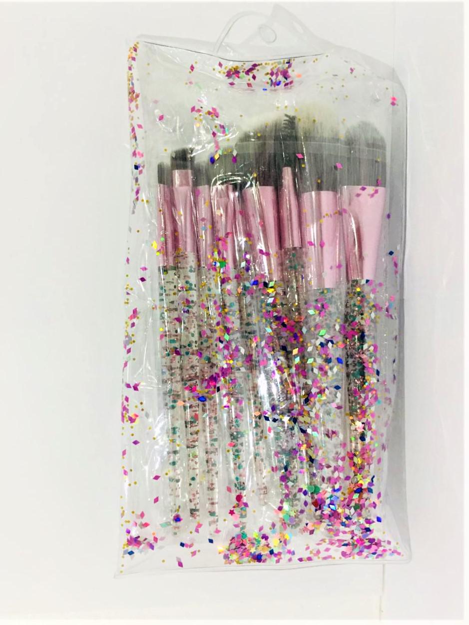 PAK 12 UNDS. SET DE BROCHAS GLITTER (10)