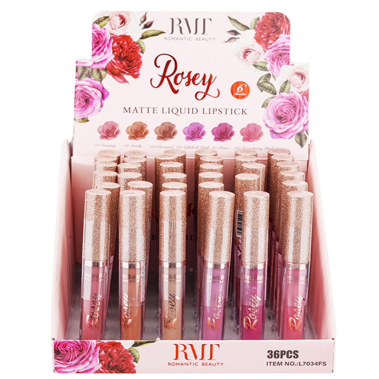 PACK 36 UNIDADES LIP GLOSS 6 TONOS "ROSEY"