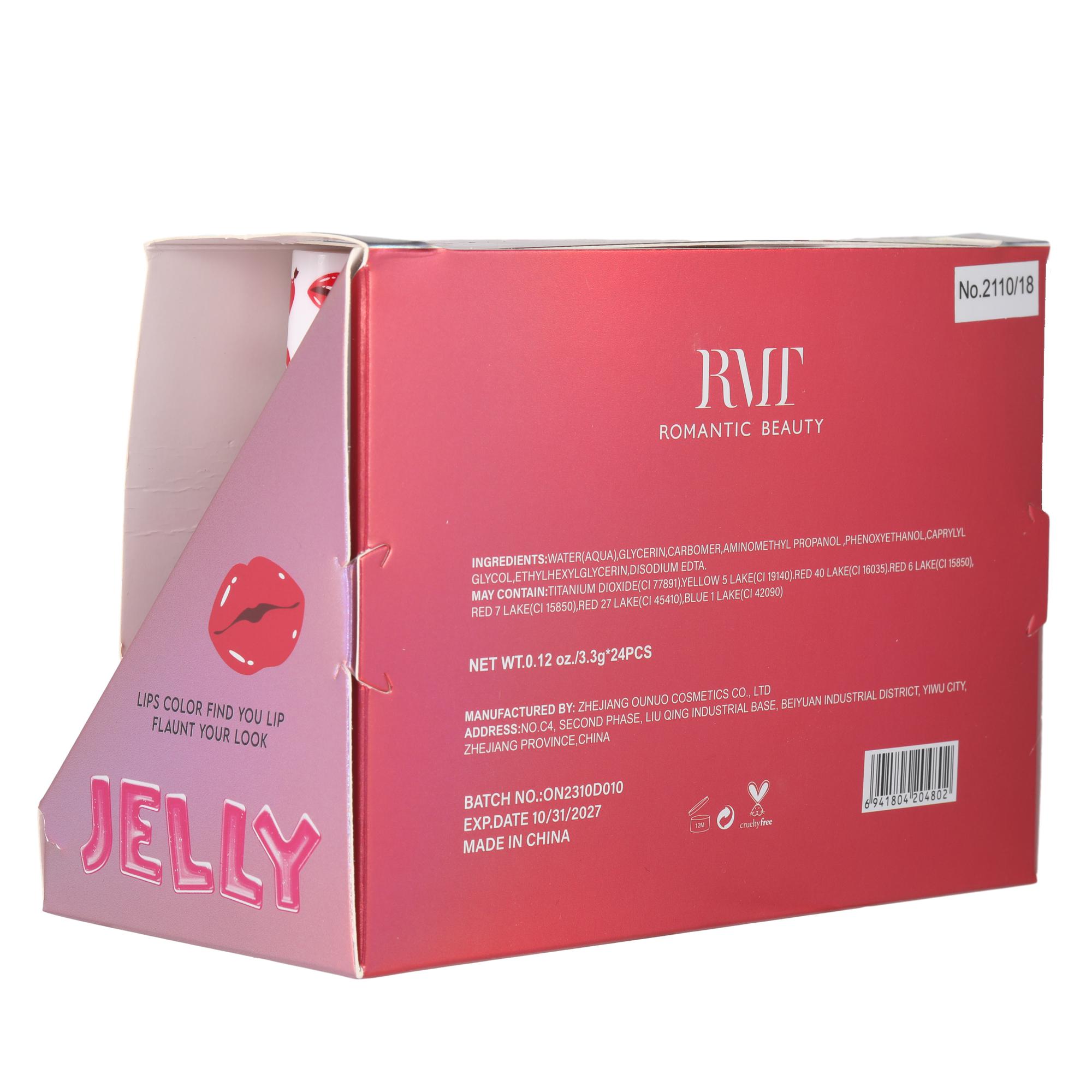 PACK 24 UNIDADES TINTA DE LABIOS "JELLY LIPS GLOSS"