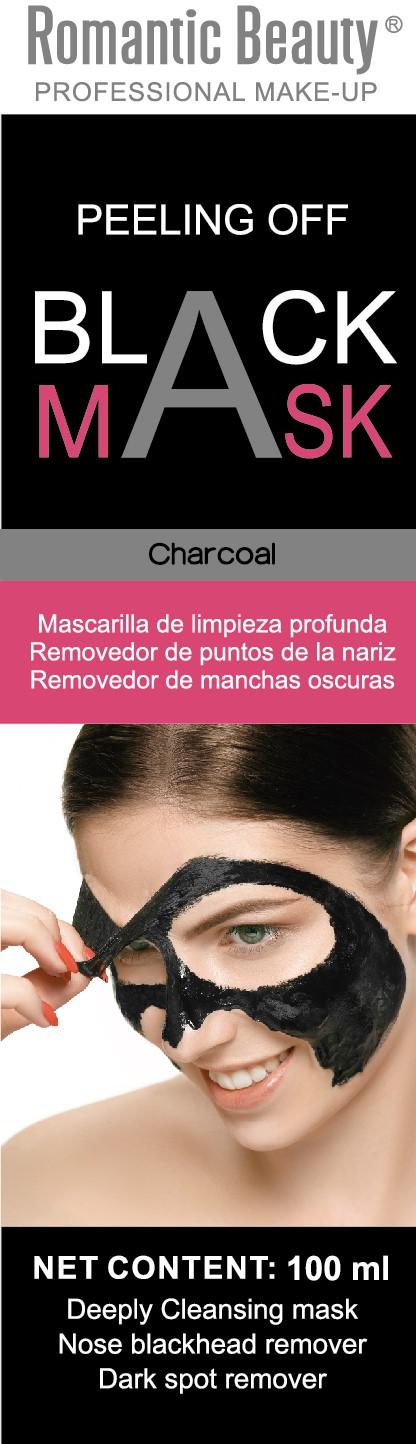 MASCARILLA FACIAL DE CARBÓN. Peeling off.