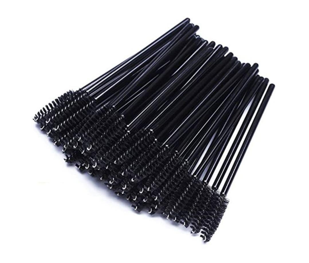 CEPILLO DE PESTAÑAS-CEJAS  50 unidades Negras