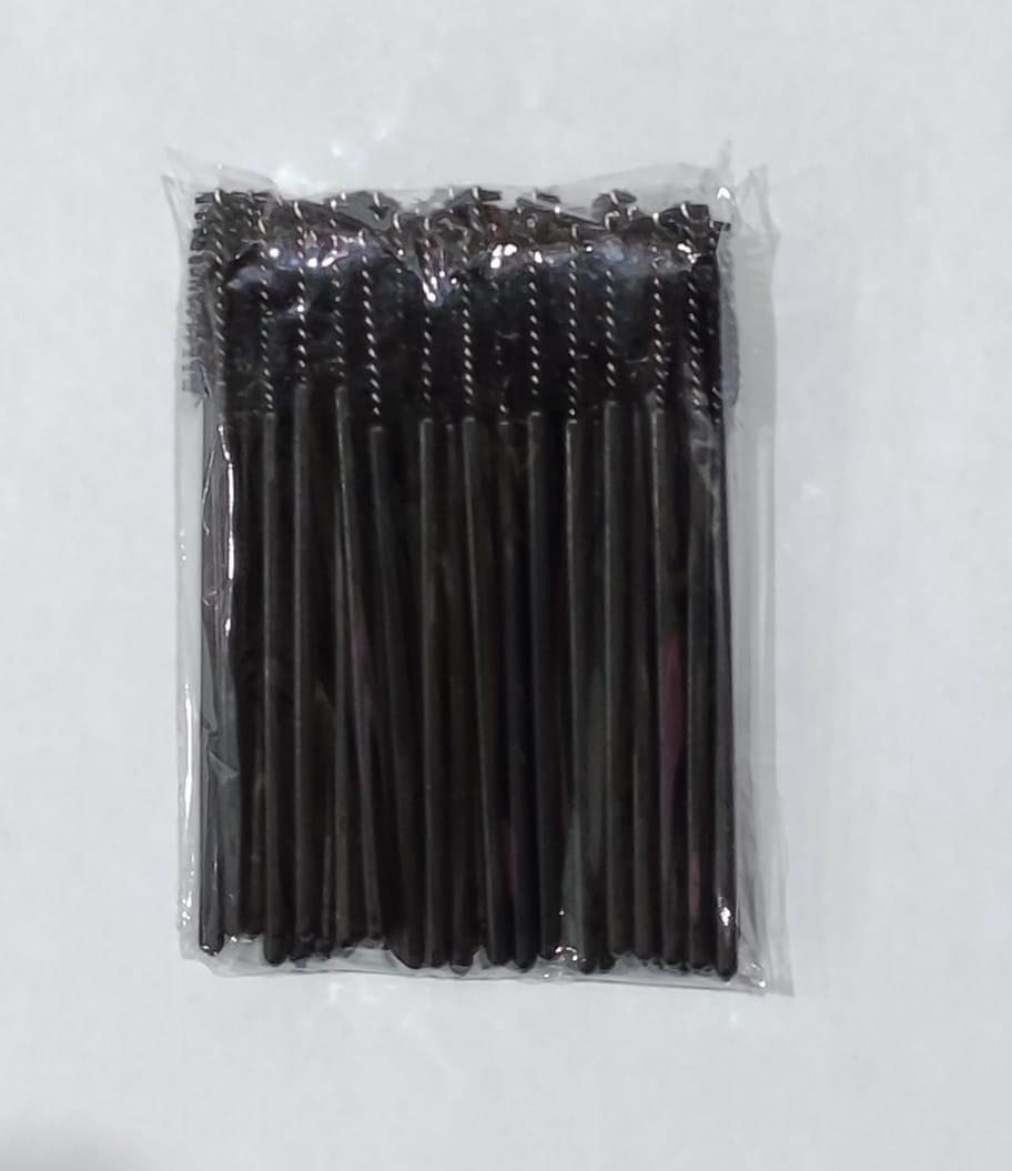 CEPILLO DE PESTAÑAS-CEJAS  50 unidades Negras