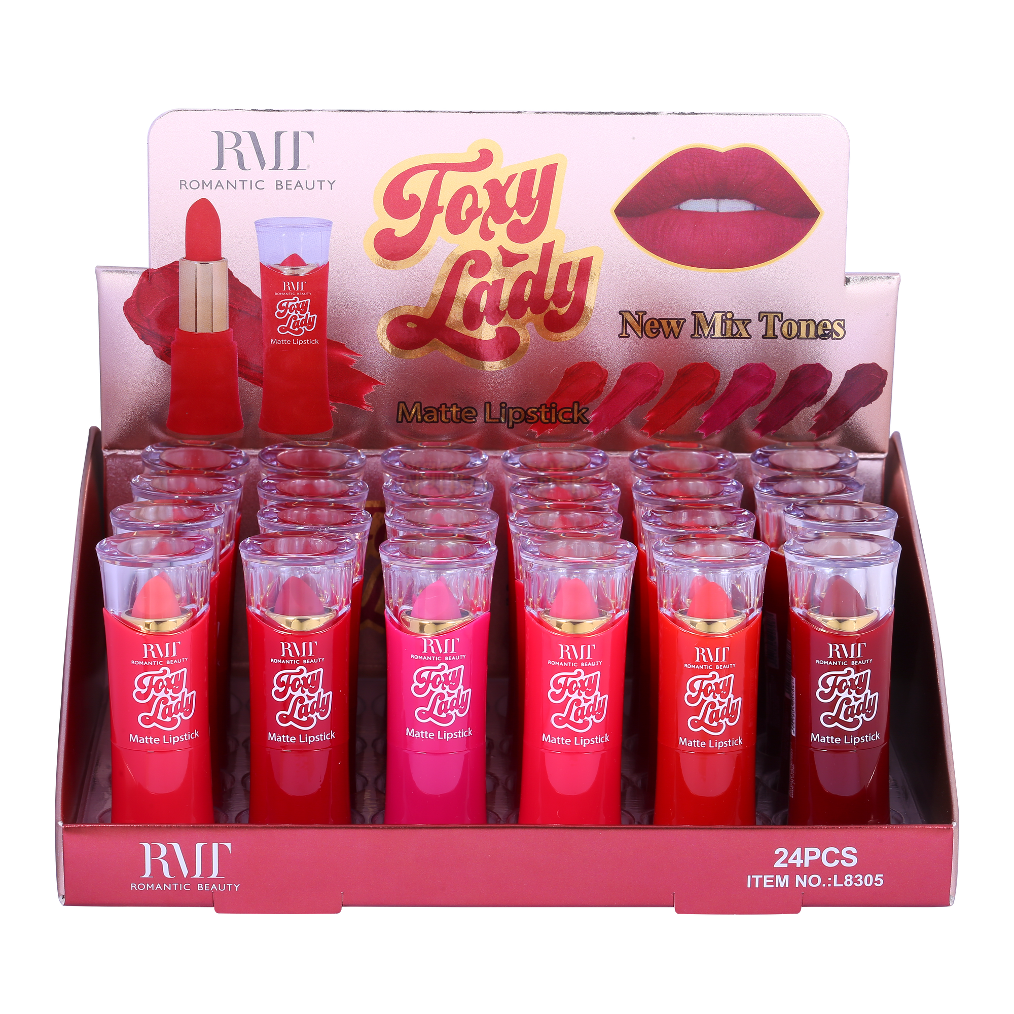 Pack 24 unidades LABIAL EN BARRA MATTE FOXY LADY