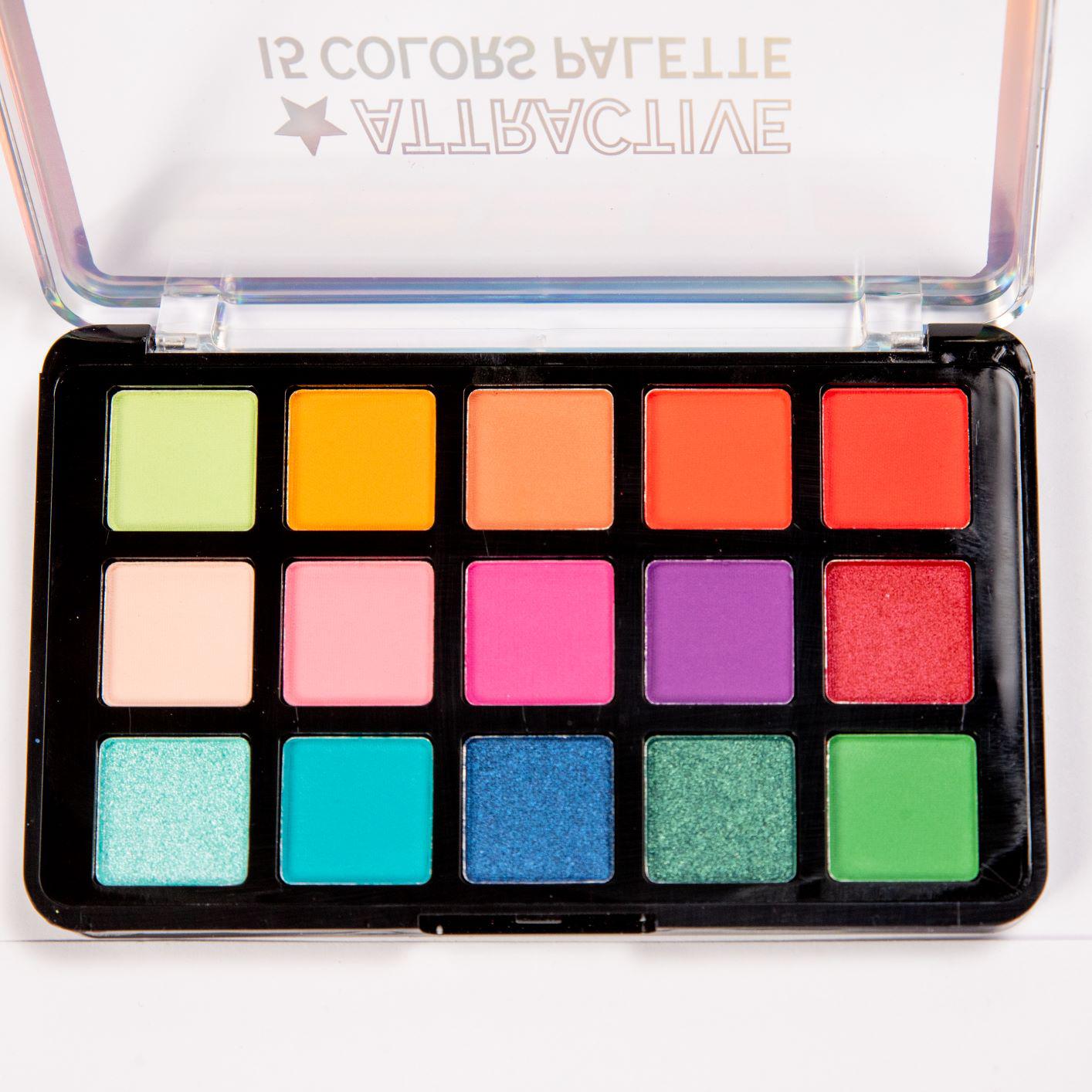 Miniatura Pack de 12 unidades Paleta de 15 sombras Romantic Beauty Attractive