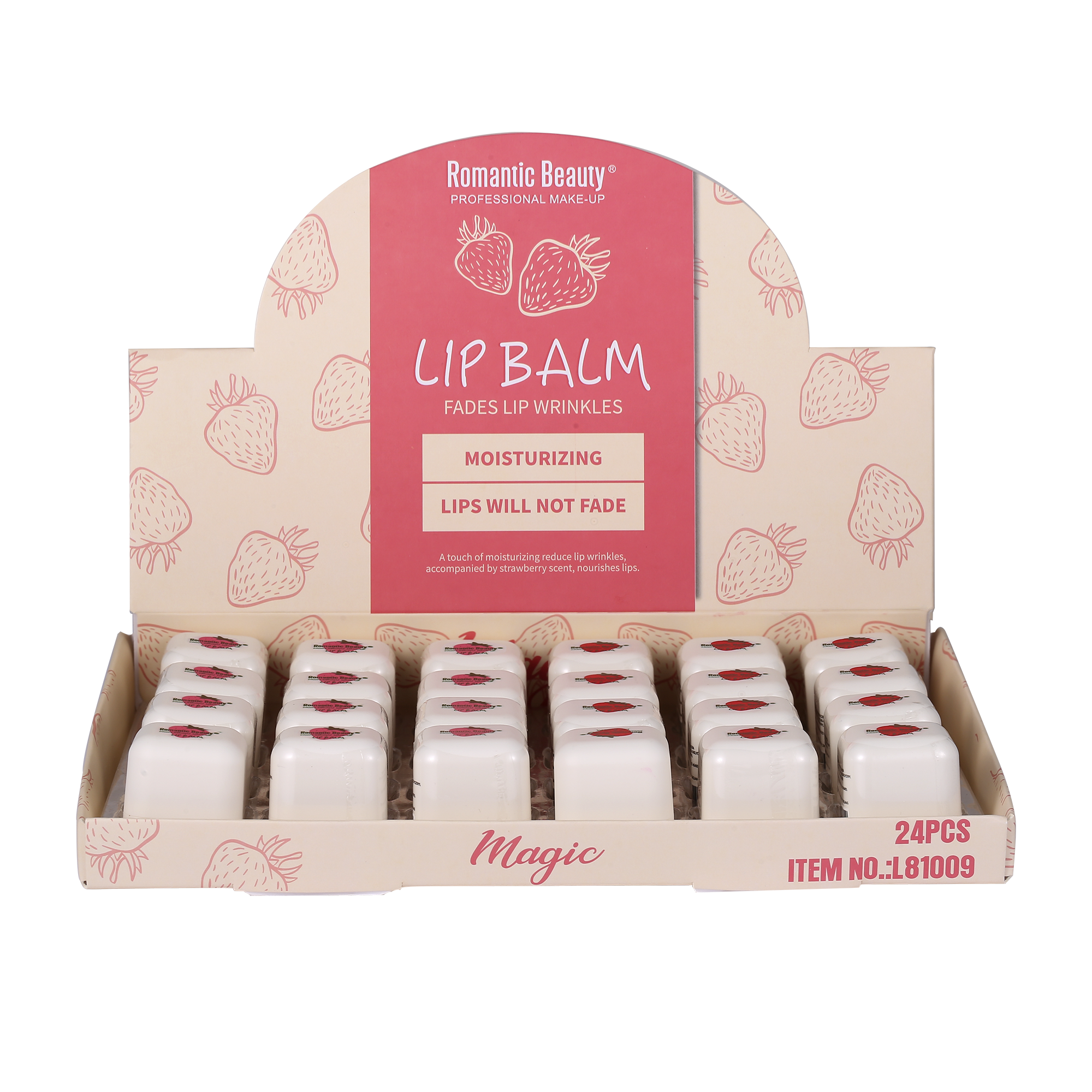 PACK 24 UNIDADES MAGIC LIP BALM "FADES LIP WRINKLES"