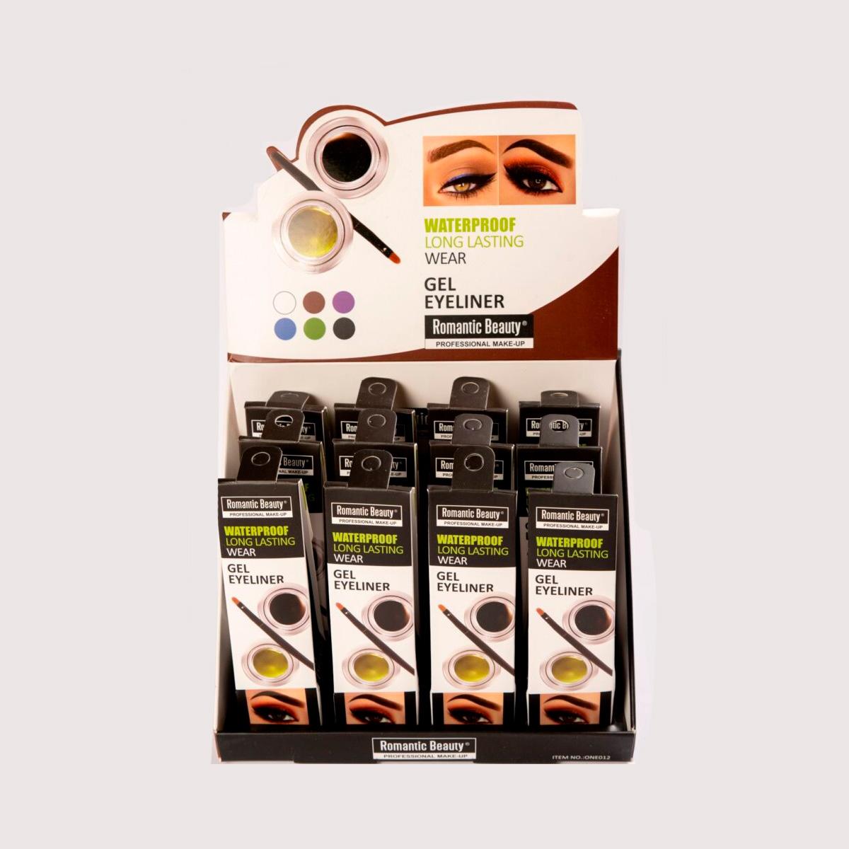 Pack de 12 unidades Delineador de ojos en gel